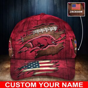 Customized NCAA Arkansas Razorbacks Baseball Cap Forward Streetwear Vibes