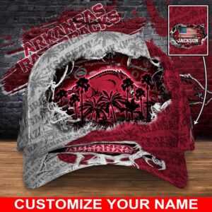 Customized NCAA Arkansas Razorbacks Baseball Cap Trendy Hat Bliss