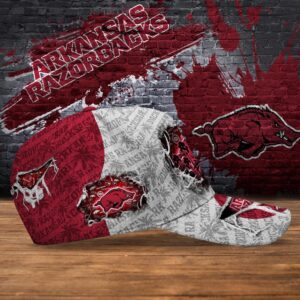 Customized NCAA Arkansas Razorbacks Baseball Cap Trendy Hat Bliss 2 wacpvf.jpg