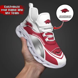 Customized NCAA Arkansas Razorbacks Sneaker Max Soul Shoes Comfortable For Every Occasion