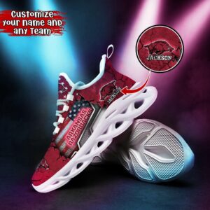 Customized NCAA Arkansas Razorbacks Sneaker Max Soul Shoes Sneaker Elegance Fusion 2 vf9jsg.jpg