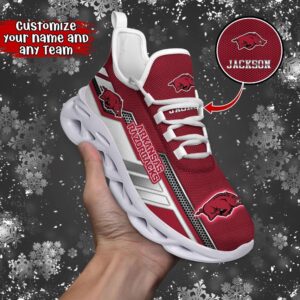 Customized NCAA Arkansas Razorbacks Sneaker Max Soul Shoes Stride Chic Blissful Parade