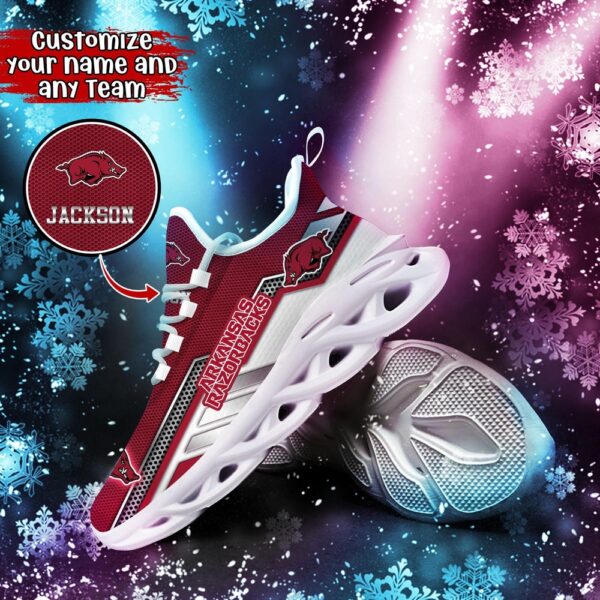 Customized NCAA Arkansas Razorbacks Sneaker Max Soul Shoes Stride Chic Blissful Parade