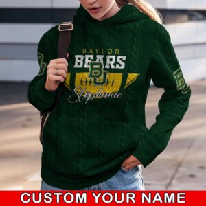 Customized NCAA Baylor Bears Hoodie…