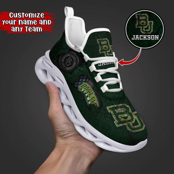 Customized NCAA Baylor Bears Sneaker Max Soul Shoes Max Comfort Glide