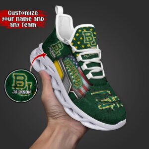 Customized NCAA Baylor Bears Sneaker…