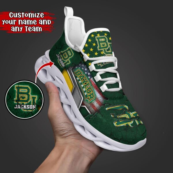 Customized NCAA Baylor Bears Sneaker Max Soul Shoes Sneaker Elegance Fusion