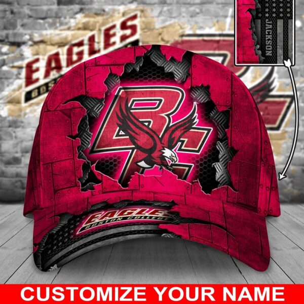 Customized NCAA Boston College Eagles Baseball Cap Comfy Magic Headpiece