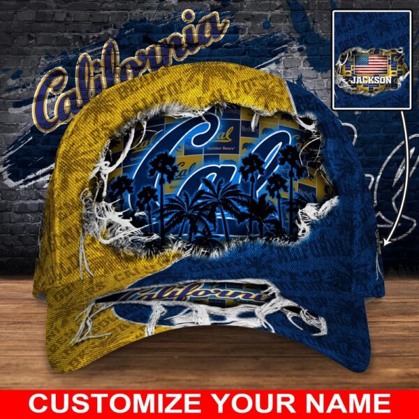 Customized NCAA California Golden Bears Baseball Cap Sleek Layers Of Bliss