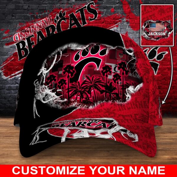 Customized NCAA Cincinnati Bearcats Baseball Cap Sleek Layers Of Bliss