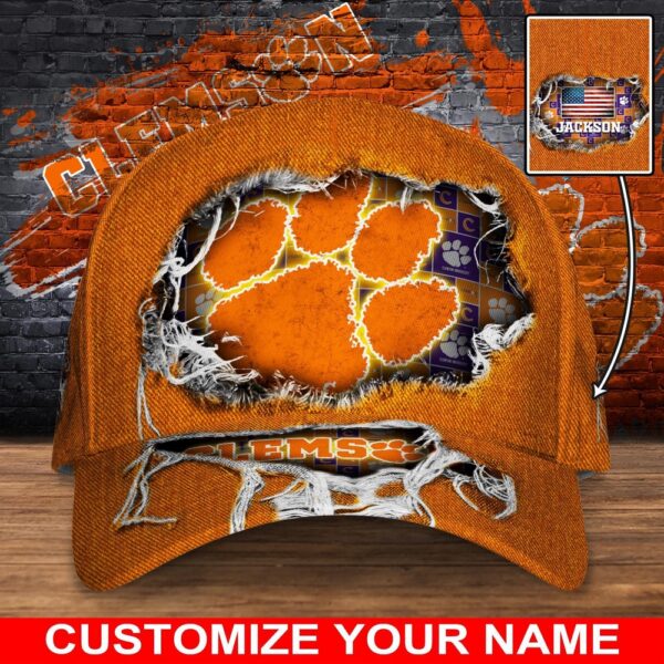 Customized NCAA Clemson Tigers Baseball Cap Chic Vibes in Headwear