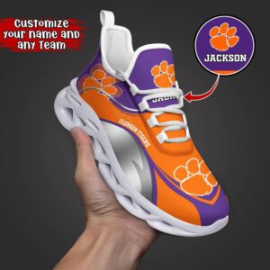 Customized NCAA Clemson Tigers Sneaker…