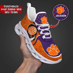 Customized NCAA Clemson Tigers Sneaker…