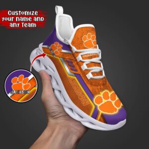 Customized NCAA Clemson Tigers Sneaker…