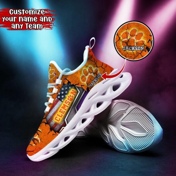 Customized NCAA Clemson Tigers Sneaker Max Soul Shoes Stride In Style