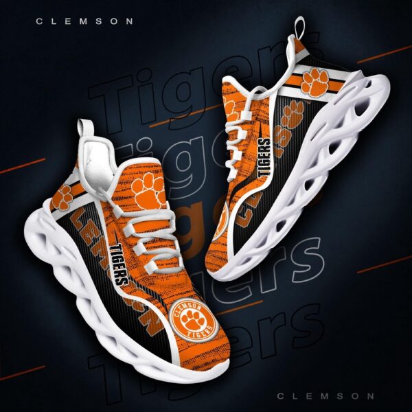 Customized NCAA Clemson Tigers Sneaker Max Soul Shoes Stride Into Elegance