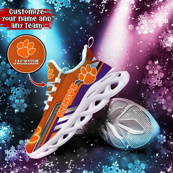 Customized NCAA Clemson Tigers Sneaker Max Soul Shoes Stride Stylishly