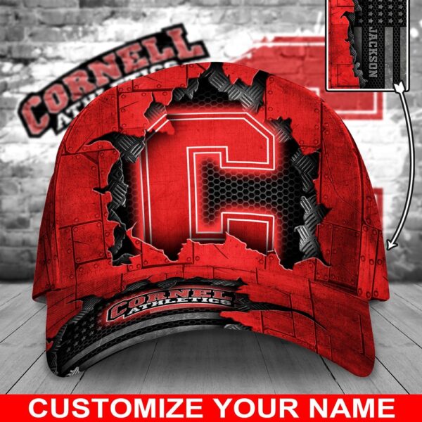 Customized NCAA Cornell Big Red Baseball Cap Comfy Magic Headpiece