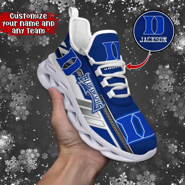 Customized NCAA Duke Blue Devils Sneaker Max Soul Shoes Stride Chic Blissful Parade