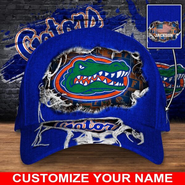 Customized NCAA Florida Gators Baseball Cap Trendsetting Threads Fashion