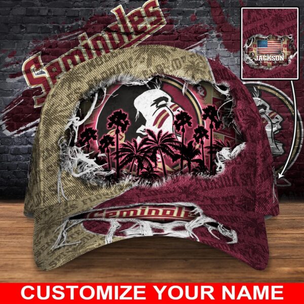 Customized NCAA Florida State Seminoles Baseball Cap Trendy Hat Bliss