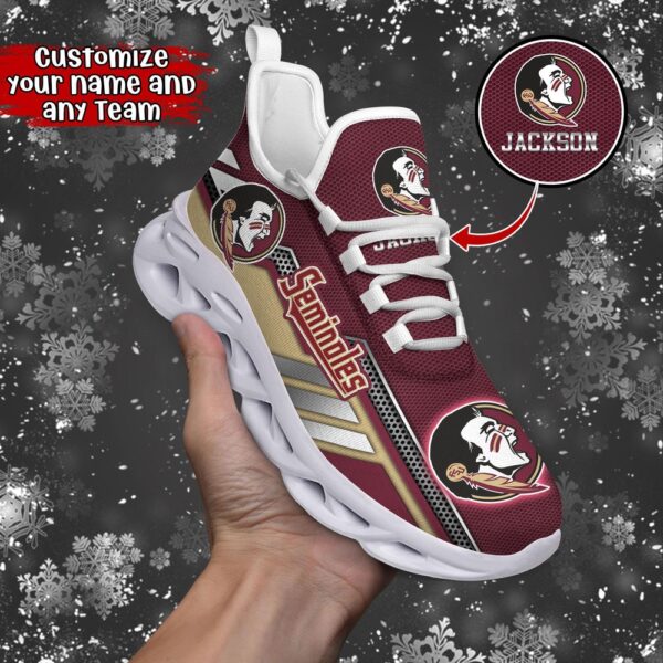 Customized NCAA Florida State Seminoles Sneaker Max Soul Shoes Stride Chic Blissful Parade