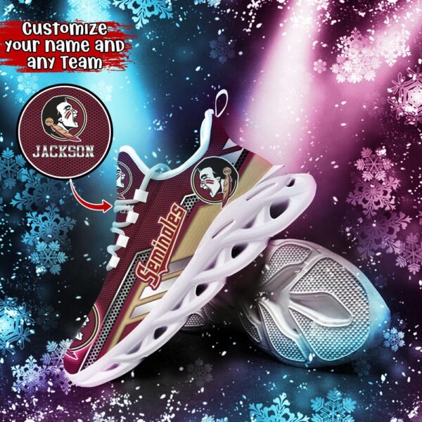 Customized NCAA Florida State Seminoles Sneaker Max Soul Shoes Stride Chic Blissful Parade