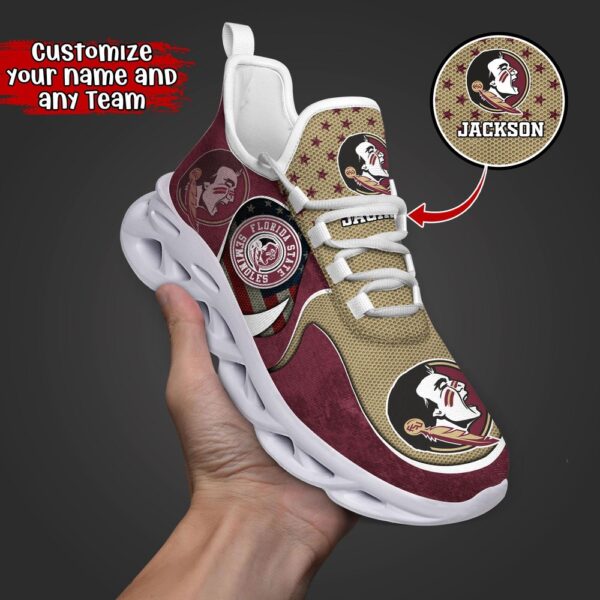 Customized NCAA Florida State Seminoles Sneaker Max Soul Shoes Stride Glamorous Soul