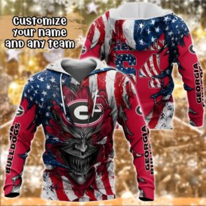 Customized NCAA Georgia Bulldogs Hoodie…