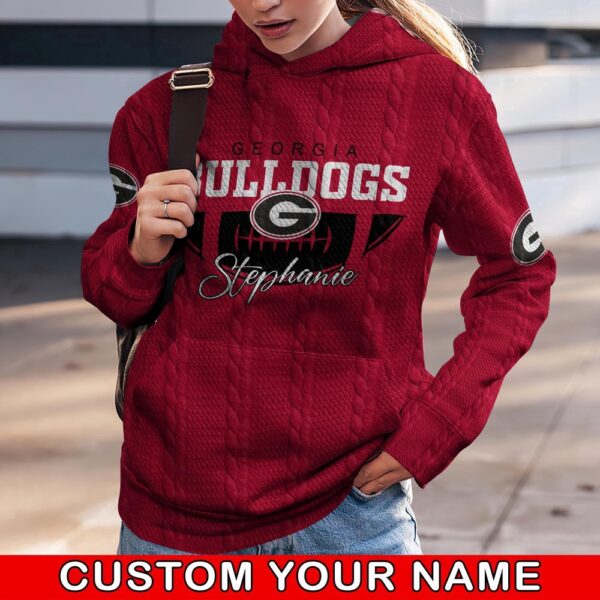 Customized NCAA Georgia Bulldogs Hoodie 3D Chic Campus Layers For Fans