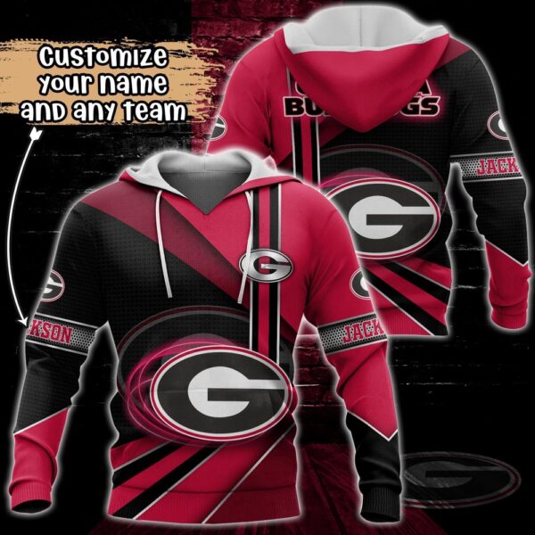 Customized NCAA Georgia Bulldogs Hoodie 3D Cozy Vibes For Fans