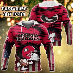 Customized NCAA Georgia Bulldogs Hoodie 3D Snoopy Sports For Fans 1 bitzyk.jpg