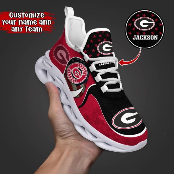 Customized NCAA Georgia Bulldogs Sneaker Max Soul Shoes Sole Bliss