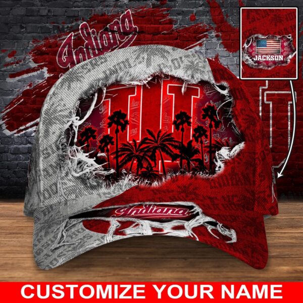 Customized NCAA Indiana Hoosiers Baseball Cap Sleek Layers Of Bliss