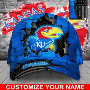 Customized NCAA Kansas Jayhawks Baseball Cap Champion Comfort Fashion 1 bshzxs.jpg