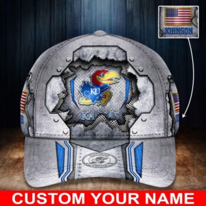 Customized NCAA Kansas Jayhawks Baseball Cap Sleek Layers of Style 1 svys8i.jpg