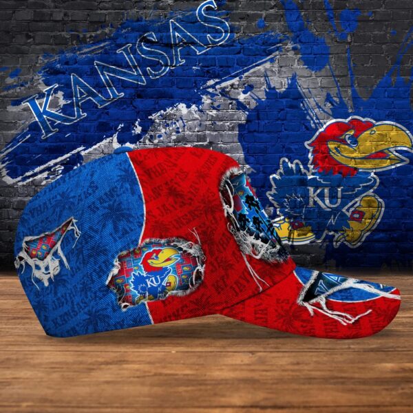 Customized NCAA Kansas Jayhawks Baseball Cap Trendy Hat Bliss