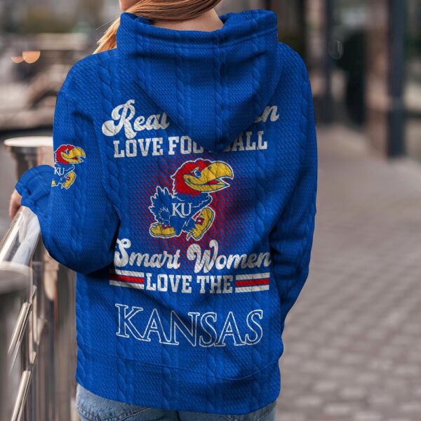 Customized NCAA Kansas Jayhawks Hoodie 3D Athletic Elegance For Fans