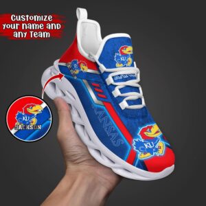 Customized NCAA Kansas Jayhawks Sneaker…