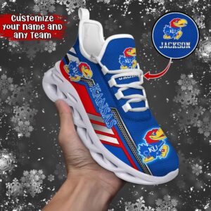 Customized NCAA Kansas Jayhawks Sneaker…