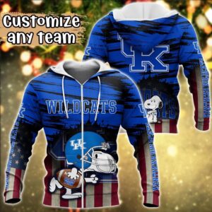 Customized NCAA Kentucky Wildcats Hoodie 3D Snoopy Plays Sports For Fans 2 agtriy.jpg