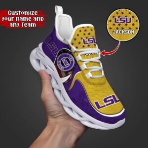 Customized NCAA LSU TIGERS Sneaker…