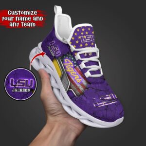 Customized NCAA LSU TIGERS Sneaker…