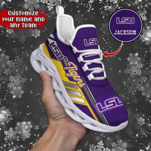 Customized NCAA LSU TIGERS Sneaker…