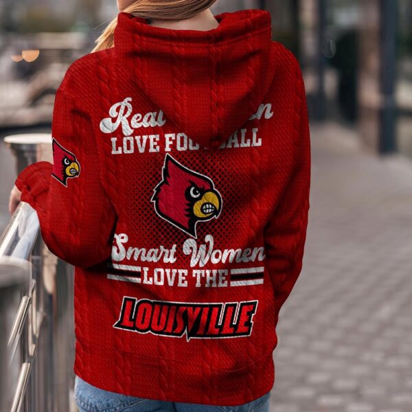 Customized NCAA Louisville Cardinals Hoodie 3D Athletic Elegance For Fans