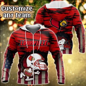 Customized NCAA Louisville Cardinals Hoodie 3D Snoopy Plays Sports For Fans 2 dpoawu.jpg