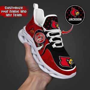 Customized NCAA Louisville Cardinals Sneaker…