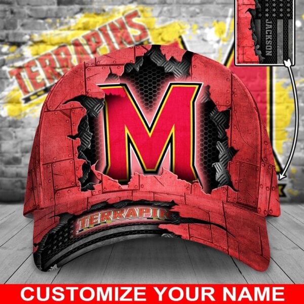 Customized NCAA Maryland Terrapins Baseball Cap Comfy Magic Headpiece