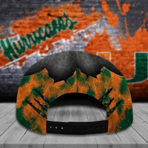 Customized NCAA Miami Hurricanes Baseball Cap Signature Urban Style 3 goo6pi.jpg