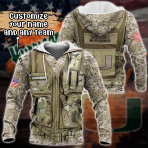 Customized NCAA Miami Hurricanes Hoodie…